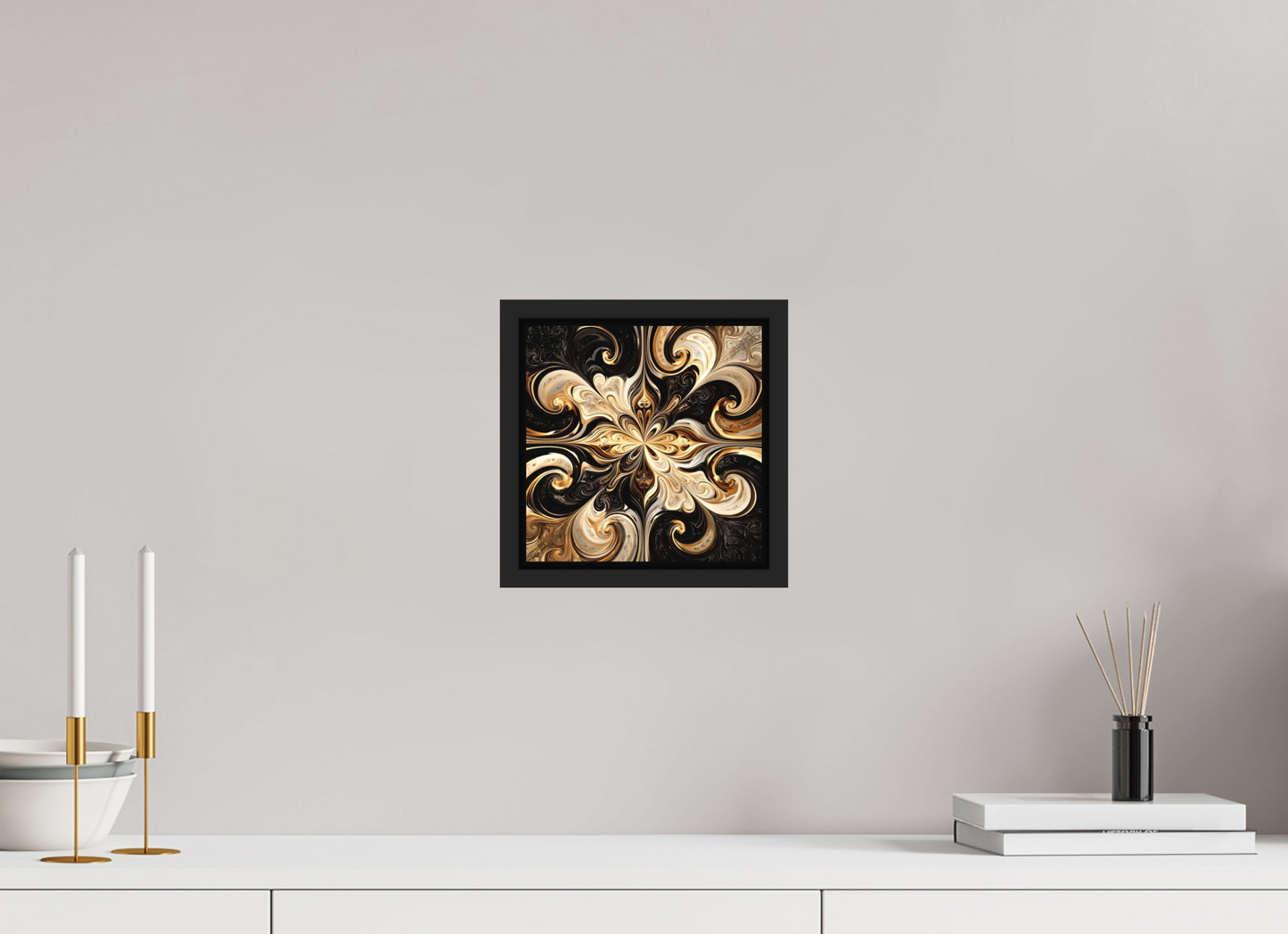 8 x 8″, Photo Print on Aluminum Backing with boarder Coffee & Cream