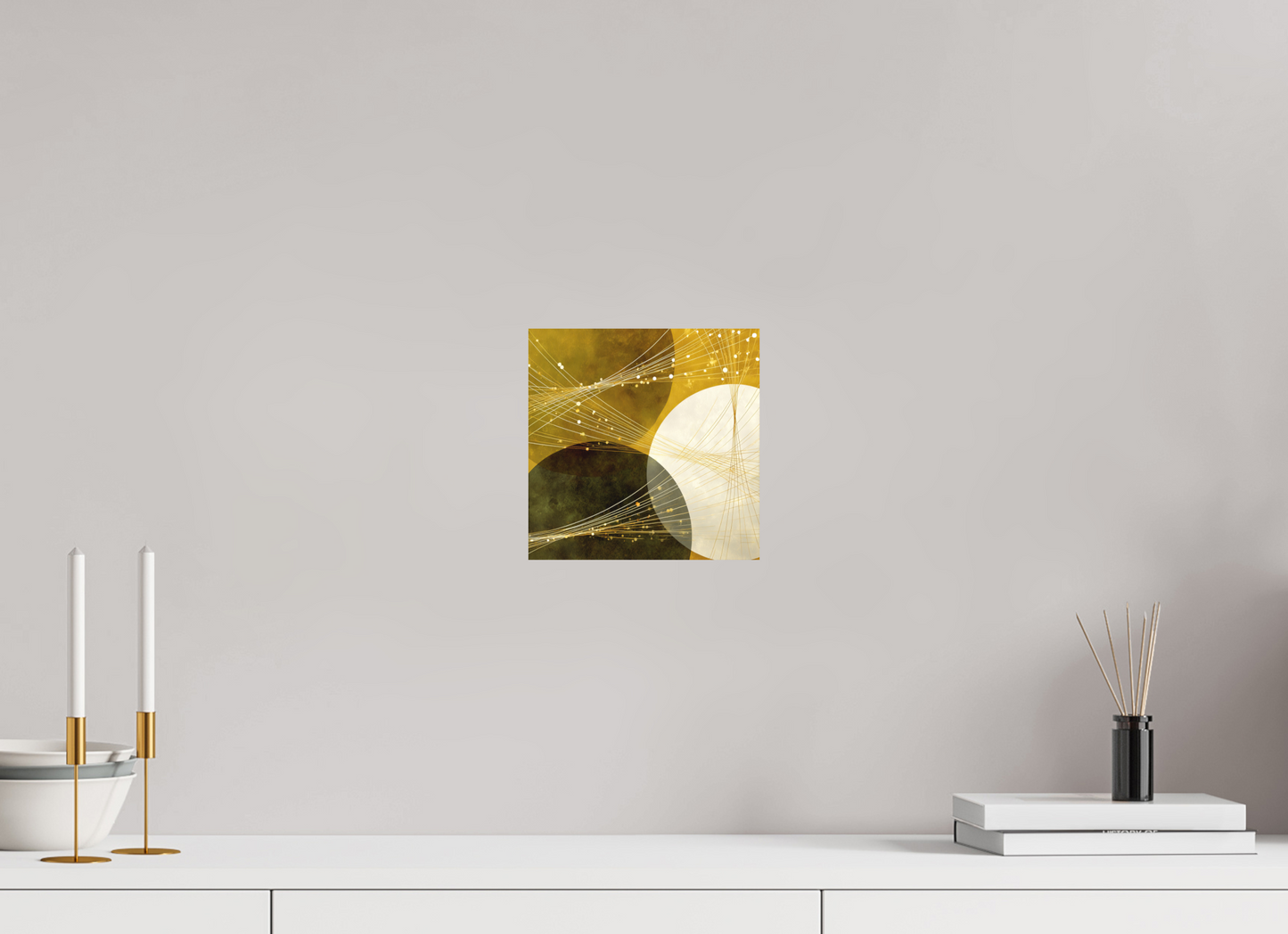 8 x 8″, Photo Print on Aluminum Backing Lime Circles