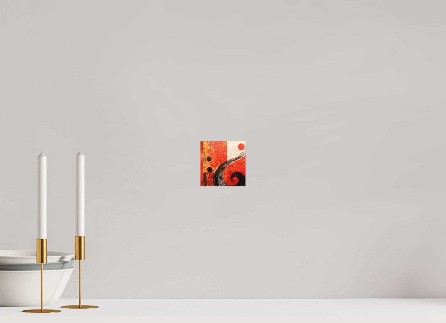 4 x 4″, Photo Print on Aluminum Backing Abstract Musical Note