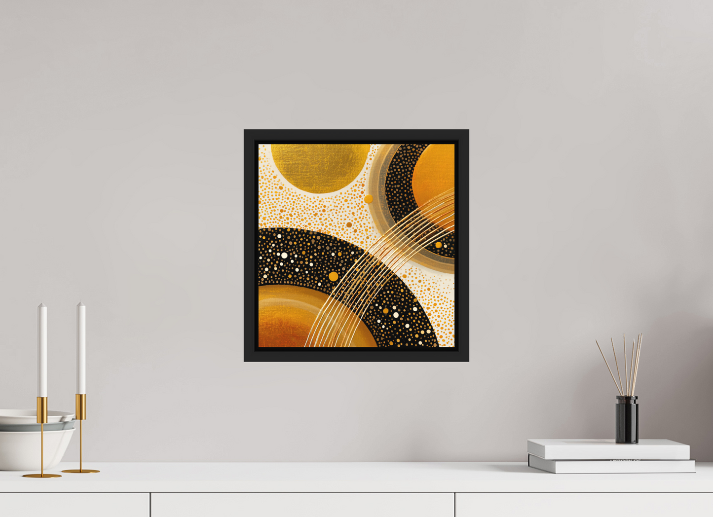 12 x 12.4″, Photo Print on Aluminum Backing with boarder Gold Embryo