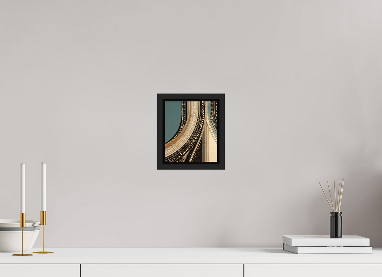 6 x 6.9″, Fine Art Print on Aluminum Dibond with Boarder Flow
