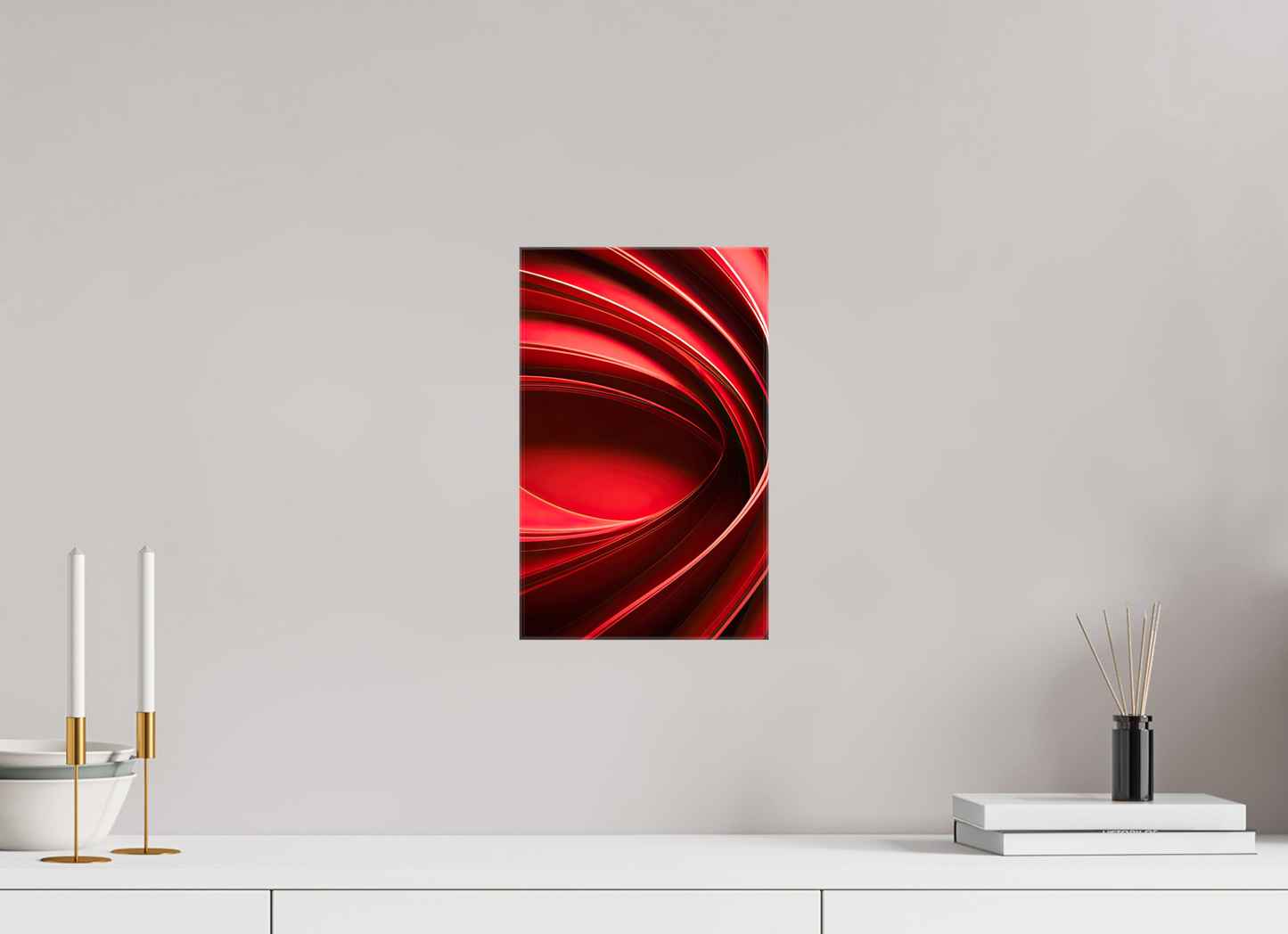 8 x 12.8″, Glossy Canvas Red Eye