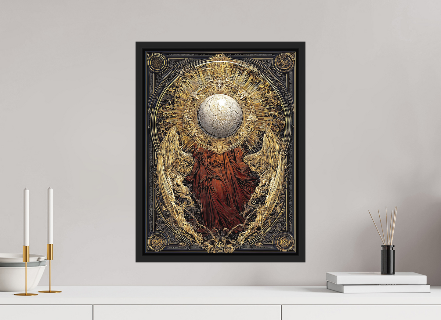 15 x 20″, Photo Print on Aluminum Backing with boarder Abstract Angel