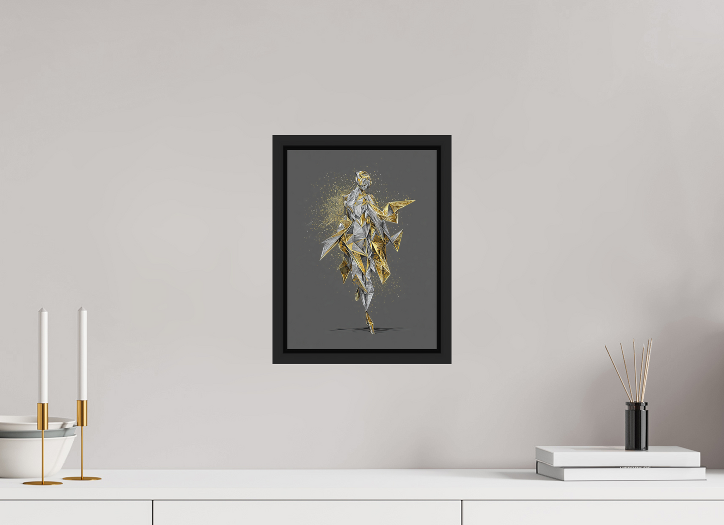 9 x 12″, Photo Print on Aluminum Backing with boarder Abstract Woman
