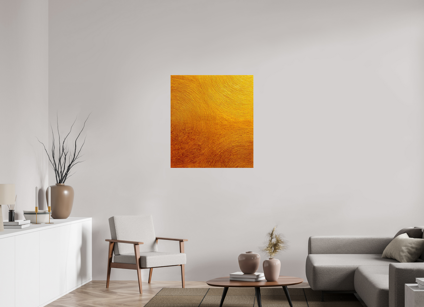32 x 35.9″, Fine Art Print On Aluminum Dibond Desert Circles