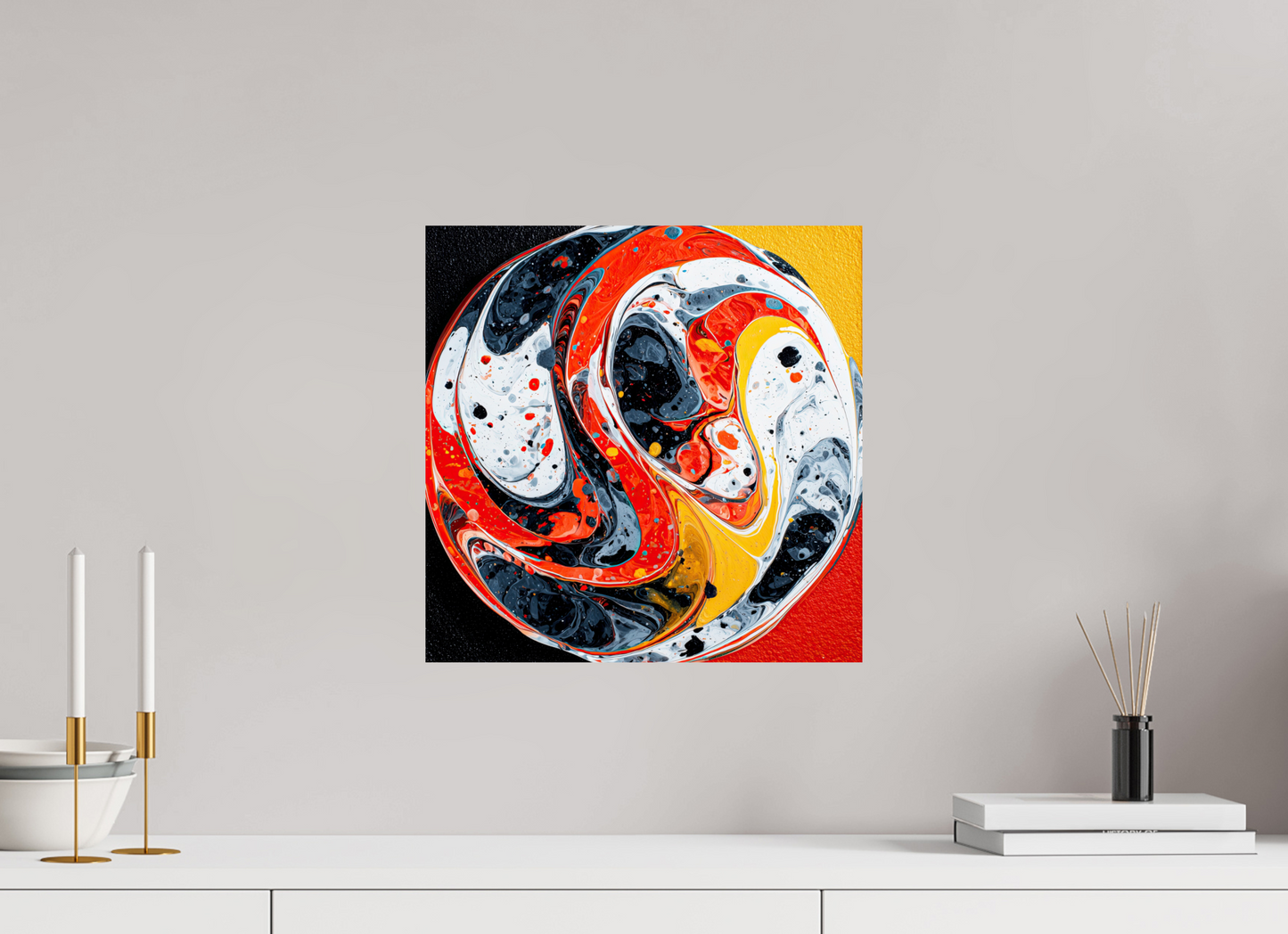 15 x 15″, Fine Art Print On Aluminum Dibond Marble