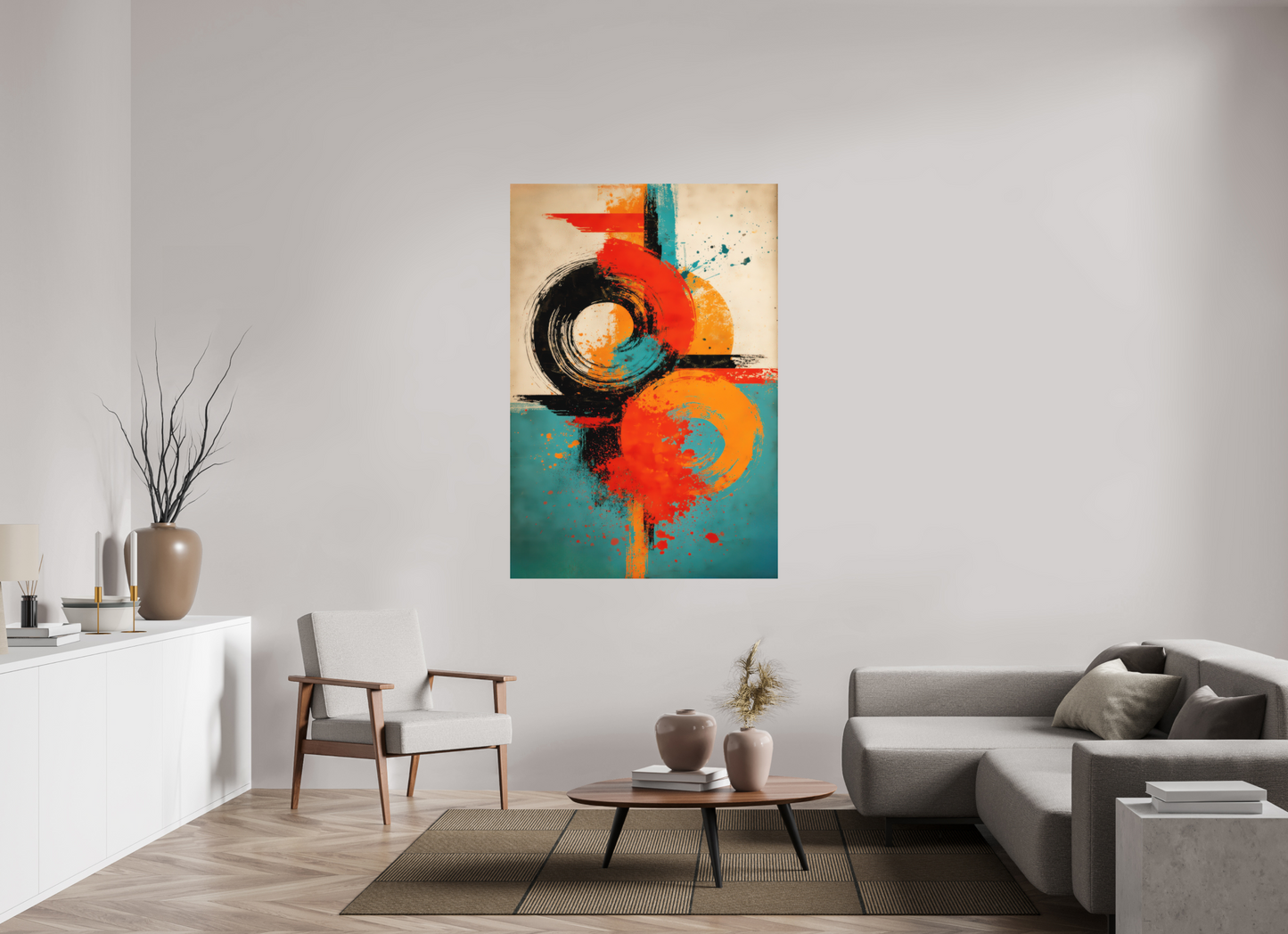 43 x 63.4″, Photo Print on Aluminum Backing Abstract Traffic Sign