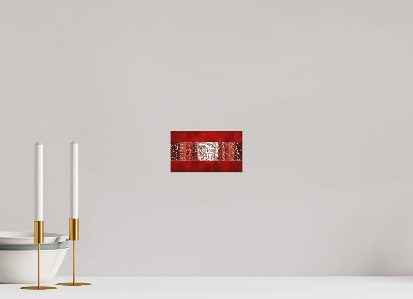 6.9 x 4″, Photo Print on Aluminum Backing Red Layers 1