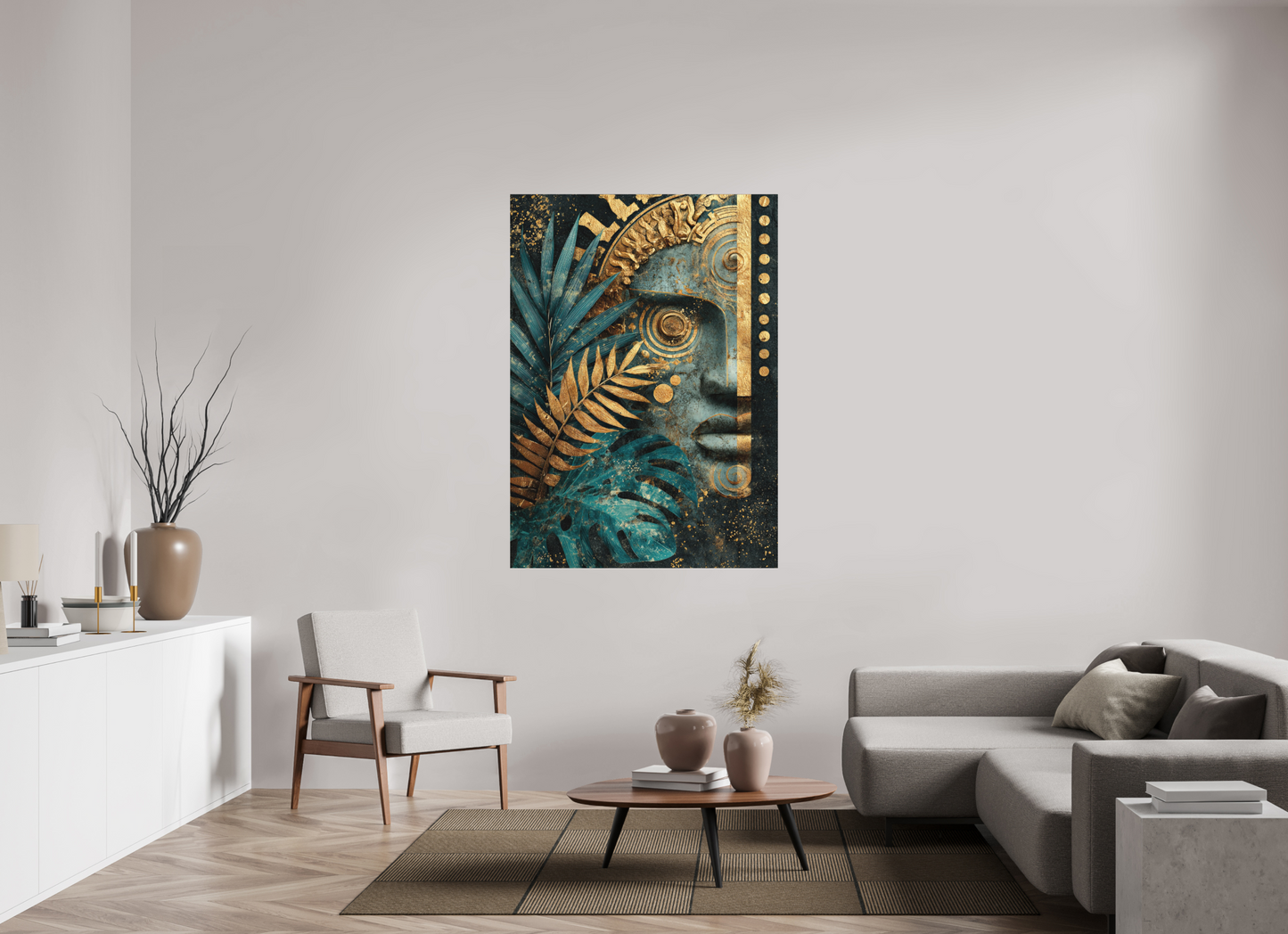 43 x 60″, Photo Print on Aluminum Backing Ancient Face 1