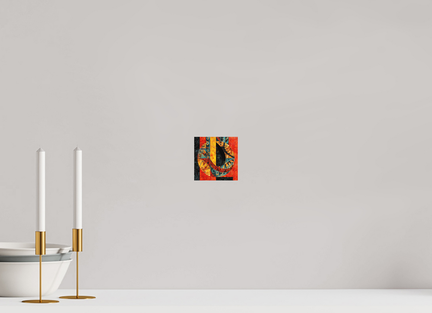 4 x 4″, Photo Print on Aluminum Backing Tribal Circle 1