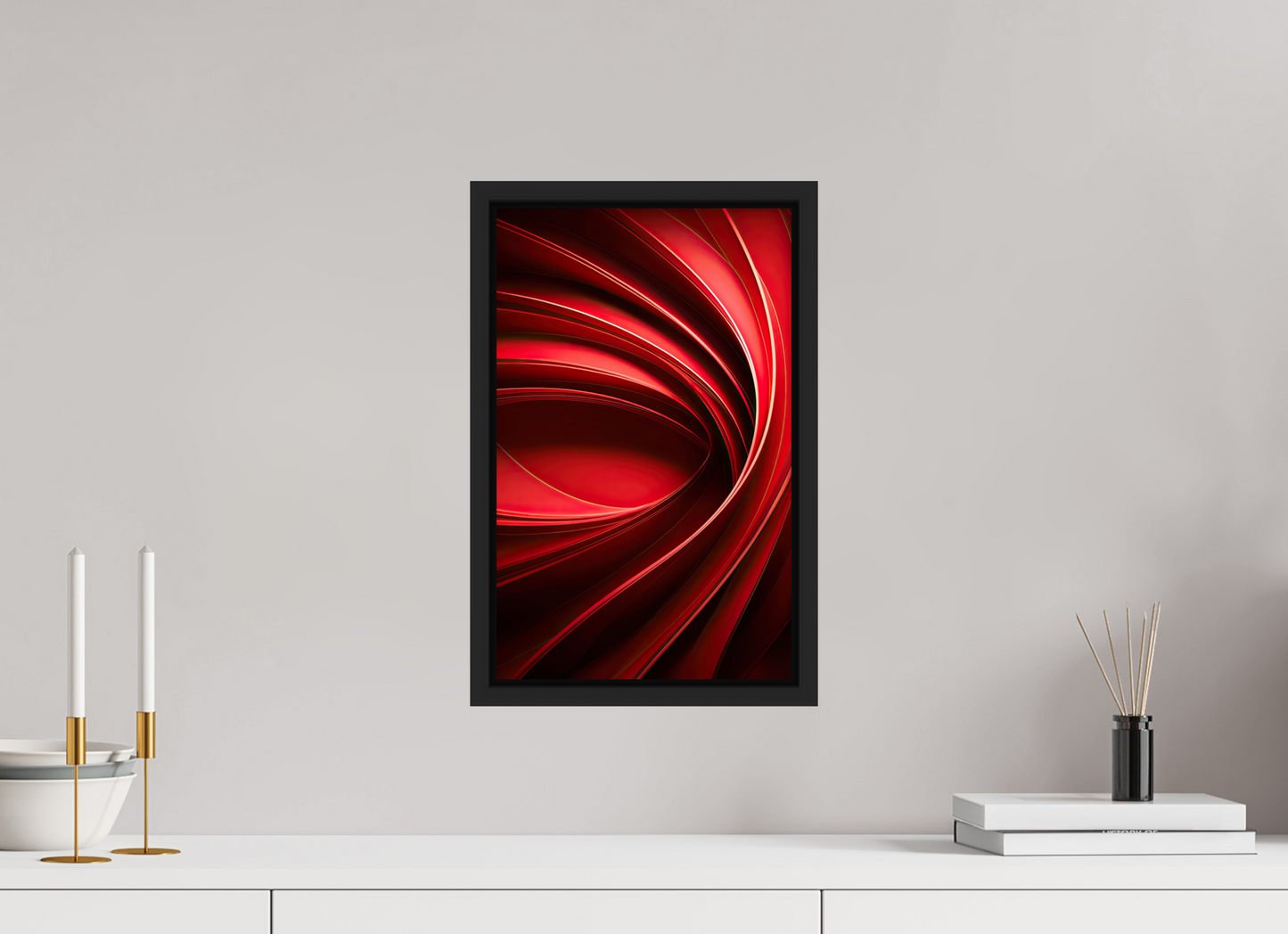 10 x 16″, Fine Art Print on Aluminum Dibond with Boarder Red Eye