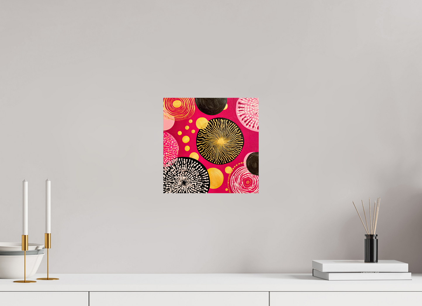 10 x 10″, Fine Art Print On Aluminum Dibond Spores