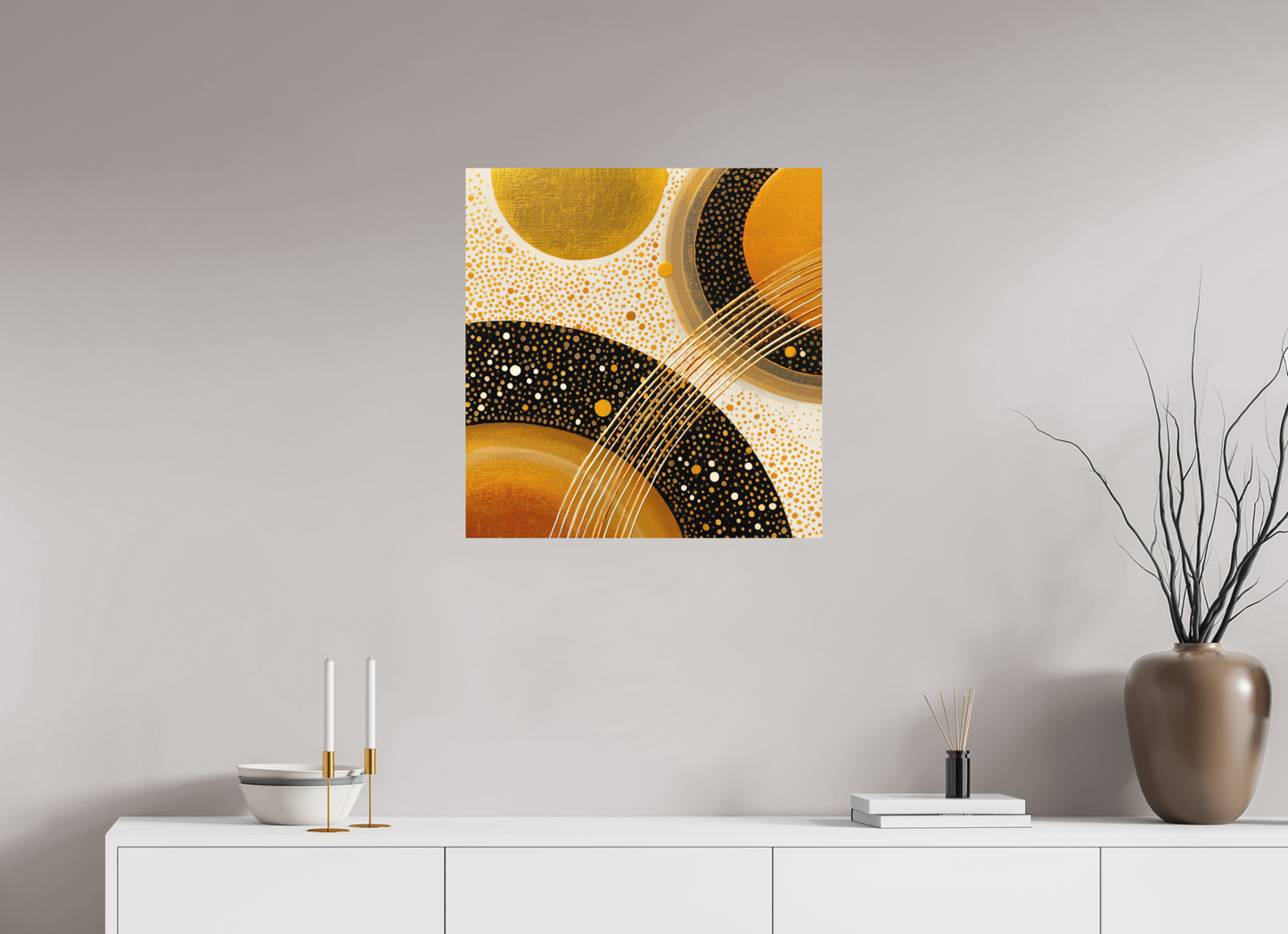24 x 24.9″, Photo Print on Aluminum Backing Gold Embryo