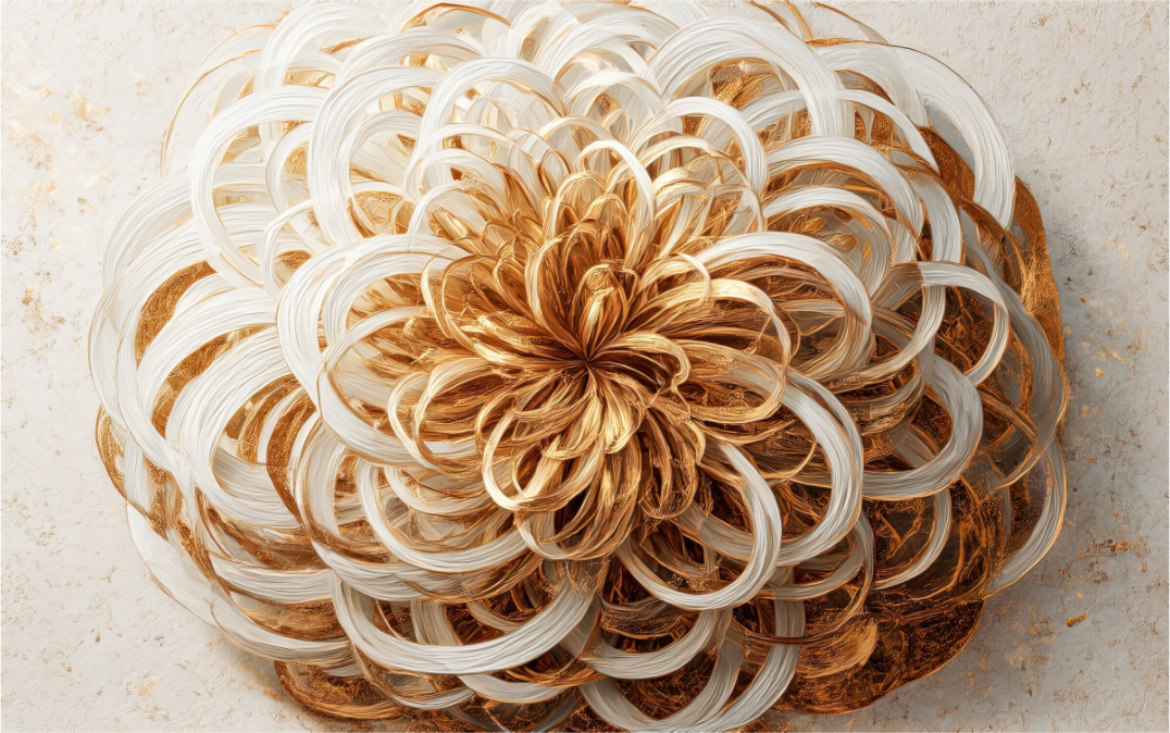 Main image Abstract Gold Flower