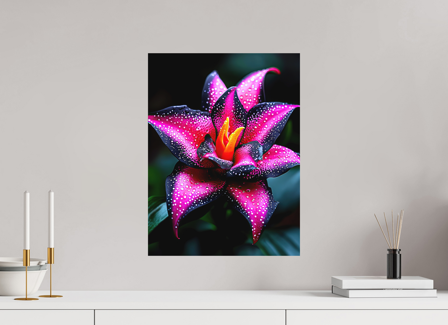 15 x 20″, Photo Print on Aluminum Backing Pink Poison Flower