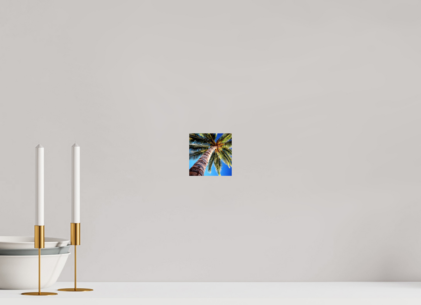 4 x 4″, Fine Art Print On Aluminum Dibond Palm Tree