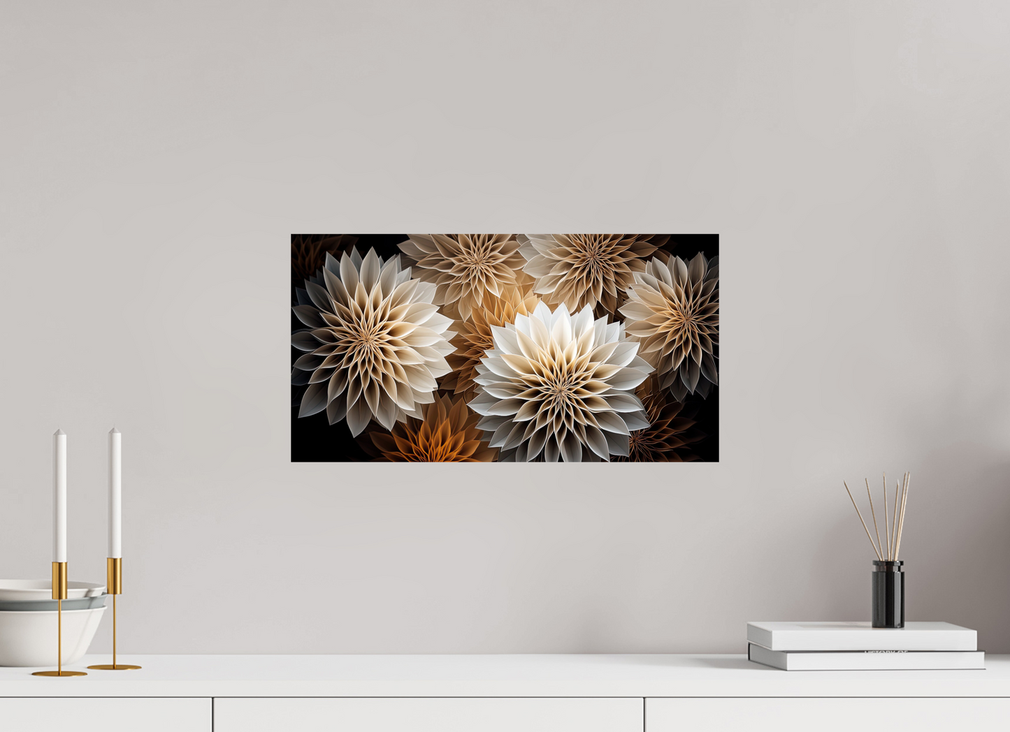 18.7 x 10″, Fine Art Print On Aluminum Dibond Pollen Flowers